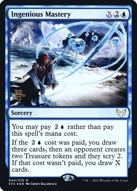 Ingenious Mastery, Magic card PSTX 44s — Strixhaven: School of Mages Promos set