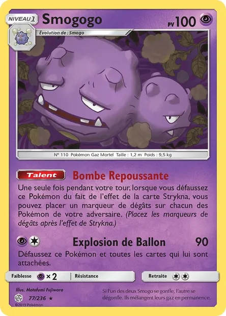 Smogogo, carte Pokémon CEC 77 — extension Éclipse Cosmique
