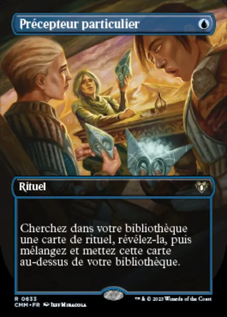 Précepteur particulier, carte Magic CMM 633 — extension Commander Masters