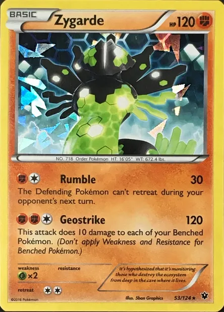Zygarde, carte Pokémon TDX 053-5 — extension Theme Deck & Blisters Exclusives
