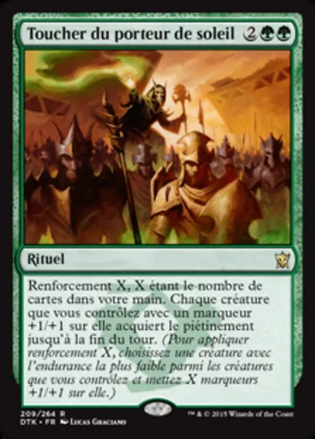 Toucher du porteur de soleil, carte Magic DTK 209 — extension Les Dragons de Tarkir