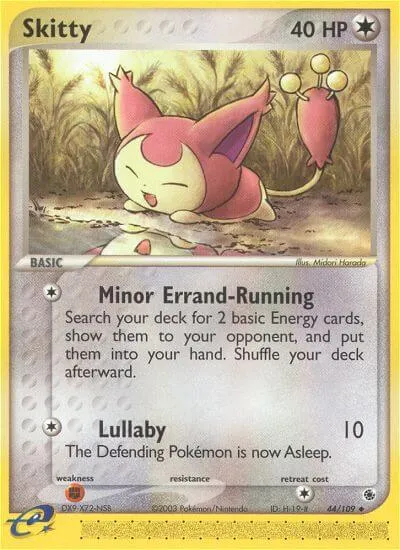 Skitty, Pokémon card RS 44 — Ruby & Sapphire set