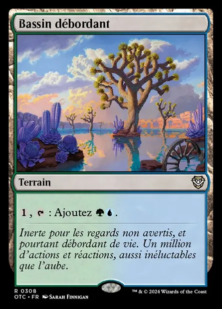 Bassin débordant, carte Magic OTC 308 — extension Outlaws of Thunder Junction Commander