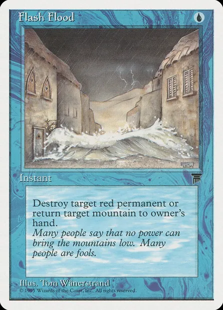 Flash Flood, Magic card CHR 21 — Chronicles set