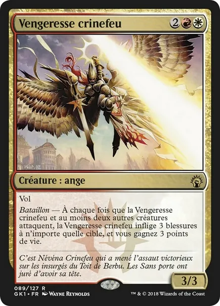 Vengeresse crinefeu, carte Magic GK1 89 — extension GRN Guild Kit