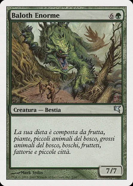Enormous Baloth, Magic card PSAL K2 — Salvat 2005 set