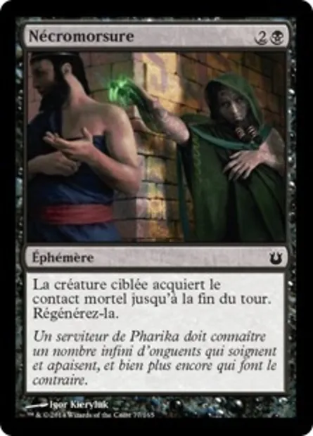 Nécromorsure, carte Magic BNG 77 — extension Créations divines