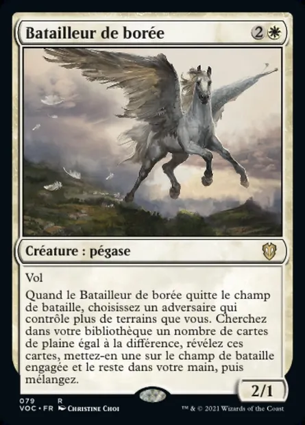 Batailleur de borée, carte Magic VOC 79 — extension Crimson Vow Commander