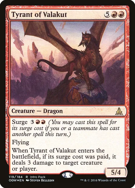 Tyrant of Valakut, Magic card POGW 119 — Oath of the Gatewatch Promos set