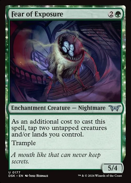 Fear of Exposure, Magic card DSK 177 — Duskmourn: House of Horror set