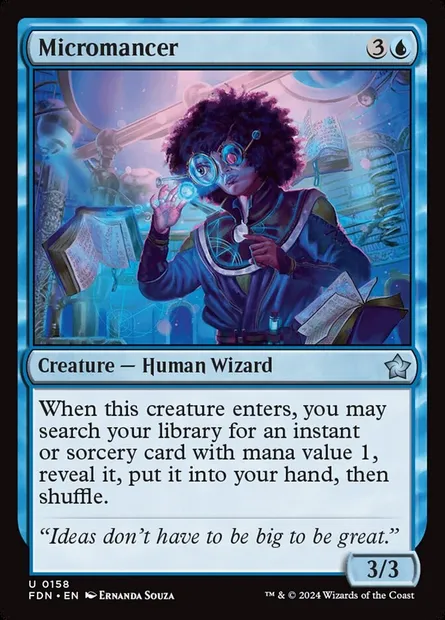 Micromancer, Magic card FDN 158 — Foundations set