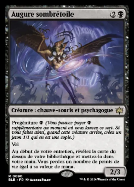 Augure sombrétoile, carte Magic BLB 90 — extension Bloomburrow