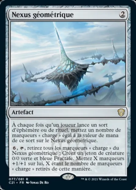 Nexus géométrique, carte Magic C21 77 — extension Commander 2021