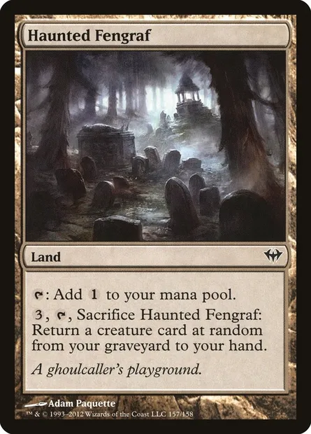 Haunted Fengraf, Magic card DKA 157 — Dark Ascension set