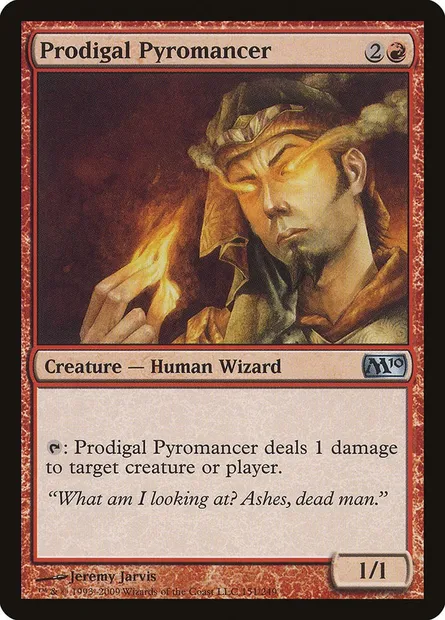 Prodigal Pyromancer, Magic card M10 151 — Magic 2010 set