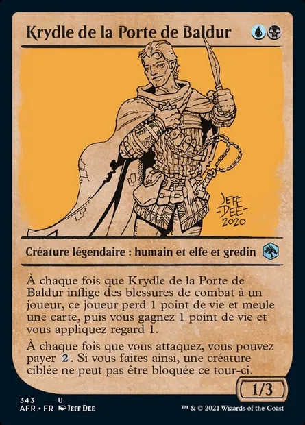 Krydle de la Porte de Baldur, carte Magic AFR 343 — extension Forgotten Realms: Aventures dans les Royaumes Oubliés