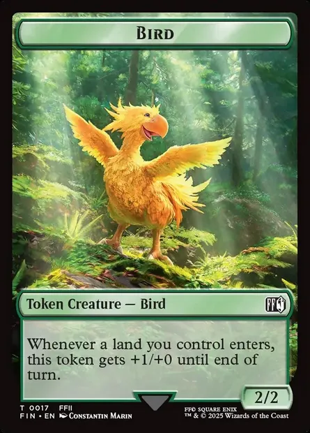 Bird, carte Magic TFIN 17 — extension Final Fantasy Tokens