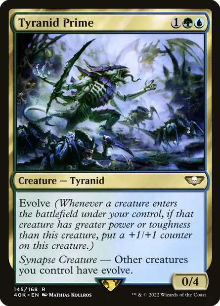 Tyranid Prime, Magic card 40K 145 — Warhammer 40,000 Commander set