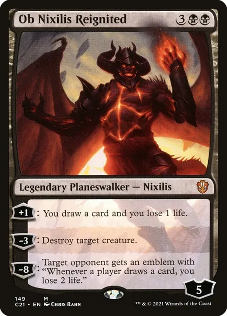Ob Nixilis Reignited, Magic card C21 149 — Commander 2021 set