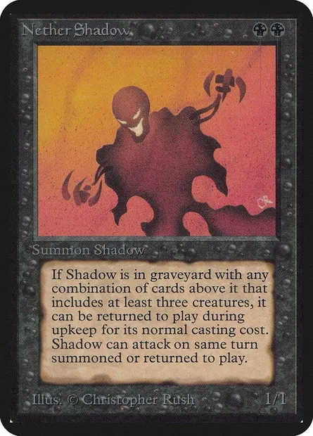 Nether Shadow, Magic card LEA 116 — Limited Edition Alpha set