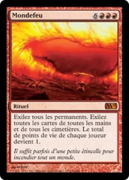Mondefeu, carte Magic M13 158 — extension Magic 2013