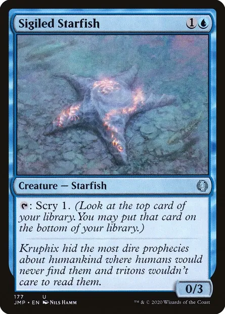Sigiled Starfish, Magic card JMP 177 — Jumpstart set