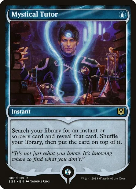 Mystical Tutor, Magic card SS1 6 — Signature Spellbook: Jace set