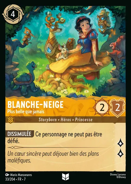 Blanche-Neige - Plus belle que jamais, carte Disney Lorcana CH7-033 — extension L'île d'Archazia