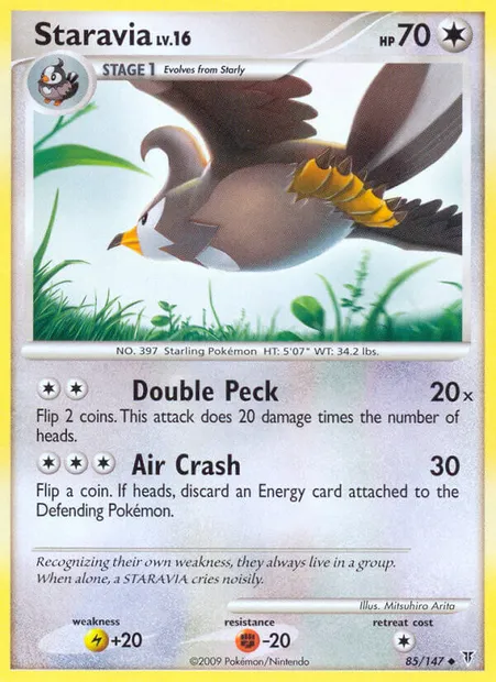 Staravia, Pokémon card SV 85 — Supreme Victors set