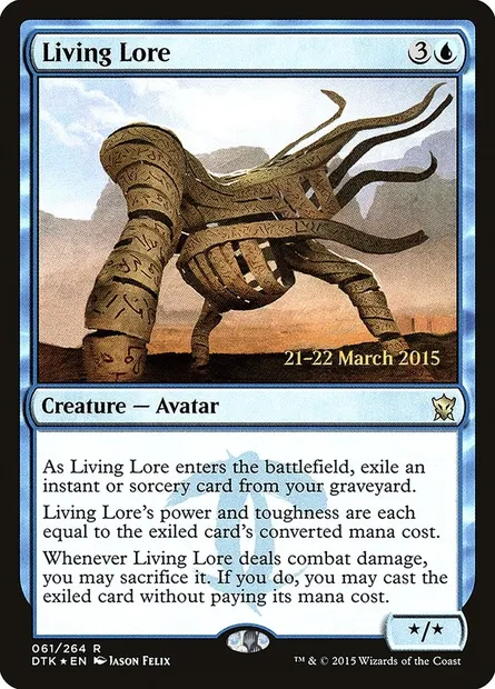 Living Lore, Magic card PDTK 61s — Dragons of Tarkir Promos set