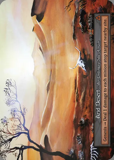 Arid Desert, Sorcery card BET 343 — Beta set