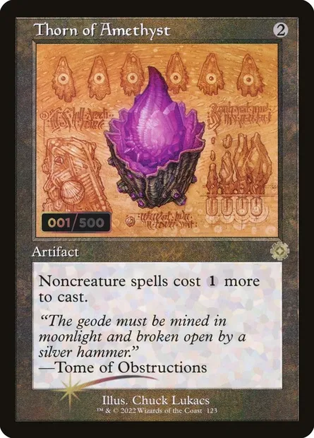 Thorn of Amethyst, Magic card BRR 123z — The Brothers' War Retro Artifacts set