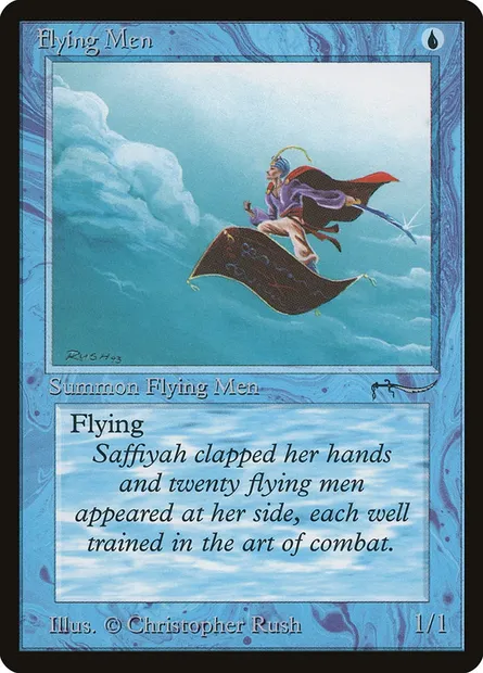 Flying Men, Magic card ARN 14 — Arabian Nights set