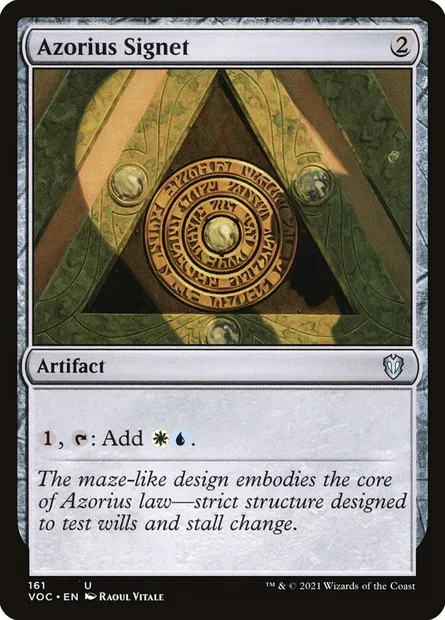 Azorius Signet, Magic card VOC 161 — Crimson Vow Commander set