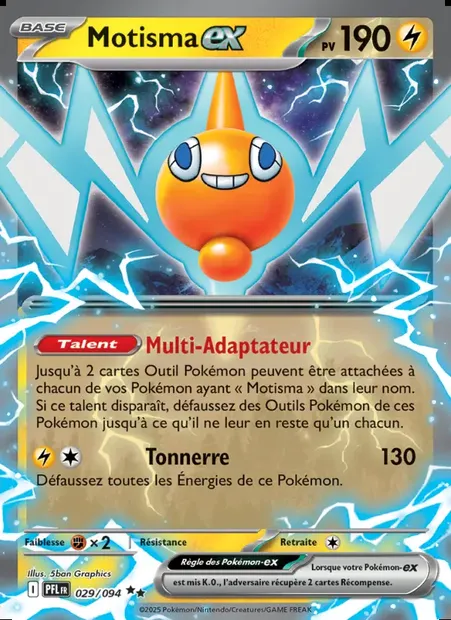 Motisma-ex, carte Pokémon PFL 029 — extension Flammes Fantasmagoriques