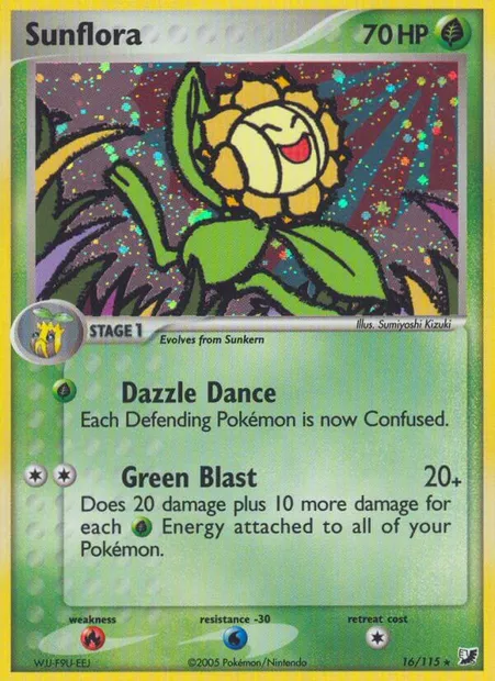 Sunflora, Pokémon card UF 16 — Unseen Forces set