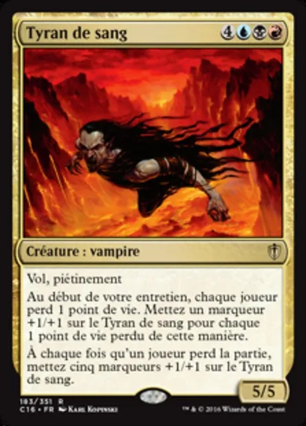 Tyran de sang, carte Magic C16 183 — extension Commander 2016