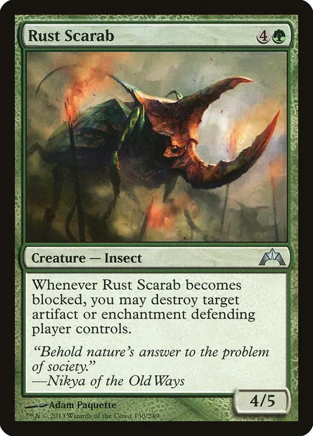 Rust Scarab, Magic card GTC 130 — Gatecrash set