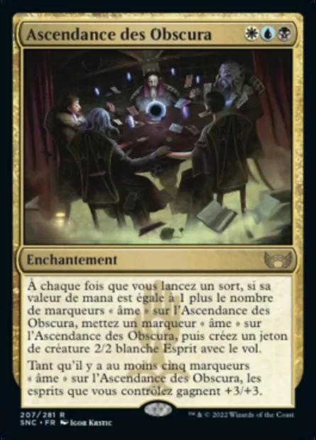 Ascendance des Obscura, carte Magic SNC 207 — extension Les rues de la Nouvelle-Capenna