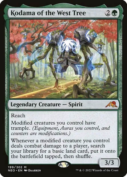 Kodama of the West Tree, Magic card NEO 199 — Kamigawa: Neon Dynasty set