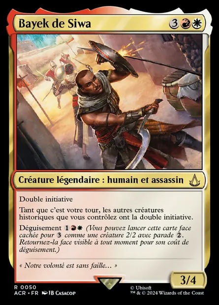Bayek de Siwa, carte Magic ACR 50 — extension Assassin's Creed
