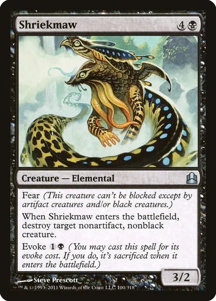 Shriekmaw, Magic card CMD 100 — Commander 2011 set