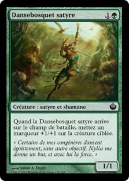 Dansebosquet satyre, carte Magic JOU 139 — extension Incursion dans Nyx