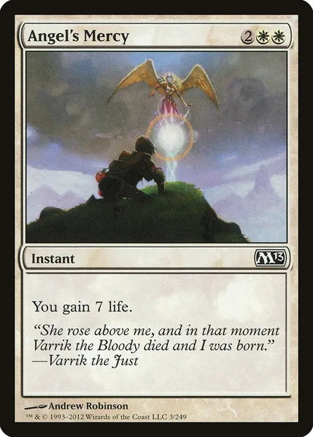 Angel's Mercy, Magic card M13 3 — Magic 2013 set