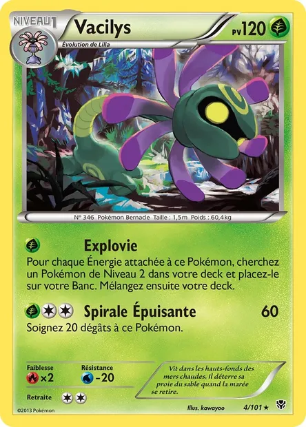 Vacilys, carte Pokémon PLB 4 — extension Explosion Plasma