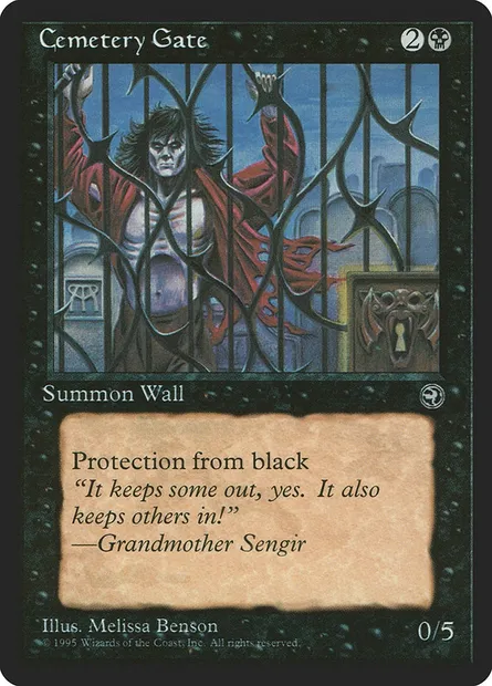 Cemetery Gate, Magic card HML 44a — Homelands set
