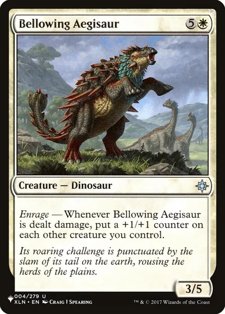 Bellowing Aegisaur, Magic card PLST XLN-4 — The List set