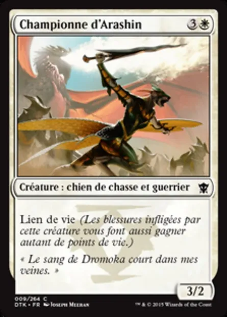 Championne d'Arashin, carte Magic DTK 9 — extension Les Dragons de Tarkir