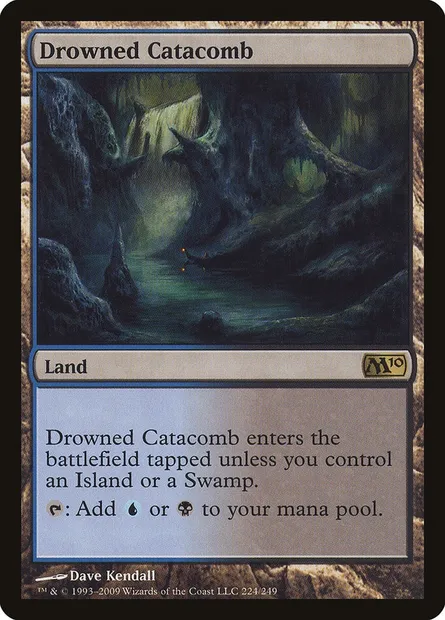 Drowned Catacomb, Magic card M10 224 — Magic 2010 set