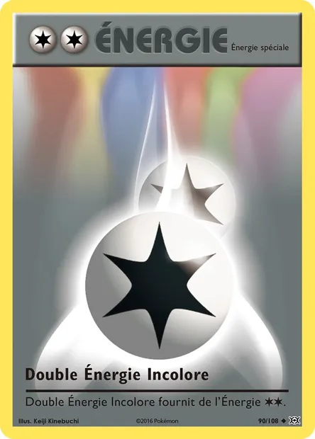 Double Énergie Incolore, carte Pokémon EVO 90 — extension Évolutions
